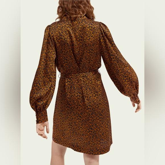 Scotch & Soda Printed Belted Dress - Picture 4 of 12